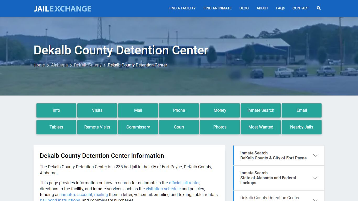 Dekalb County Detention Center, AL Inmate Search, Information
